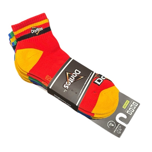 SWAG Dorito’s Frito-Lay Men’s Performance Quarter Socks 4-Pack NEW - Picture 1 of 9